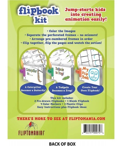 Bundle of 3 Flipbook Kits for Kids - Rocket & Robot Frog and Butterfly Dinosaurs - Save 15% $74.67 Craft Kits