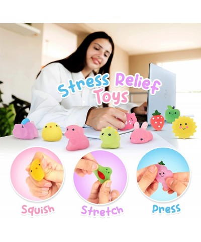 Kawaii Squishies Mochi Glitter Mini Squishy Animals Mochi Squishies for Girls Stress Relief Squishy Toys Bulk for Kids Party ...