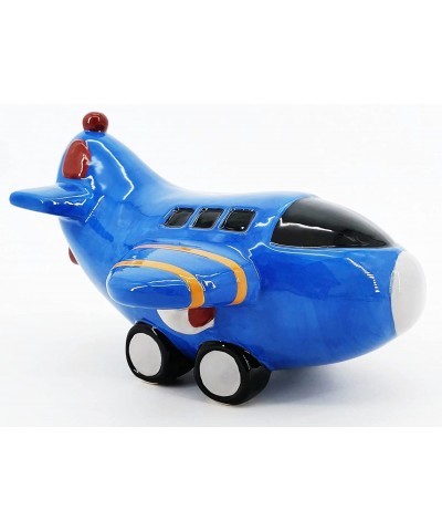 Airplane Piggy Bank for Boys Ceramic Money Saving Aircraft Plane Jet Aviation Gift Kids Coin Penny Baby Shower $49.88 Kids' M...