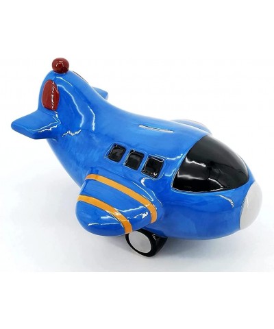 Airplane Piggy Bank for Boys Ceramic Money Saving Aircraft Plane Jet Aviation Gift Kids Coin Penny Baby Shower $49.88 Kids' M...