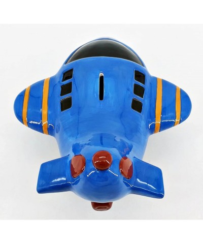 Airplane Piggy Bank for Boys Ceramic Money Saving Aircraft Plane Jet Aviation Gift Kids Coin Penny Baby Shower $49.88 Kids' M...