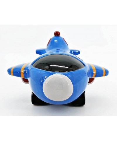 Airplane Piggy Bank for Boys Ceramic Money Saving Aircraft Plane Jet Aviation Gift Kids Coin Penny Baby Shower $49.88 Kids' M...