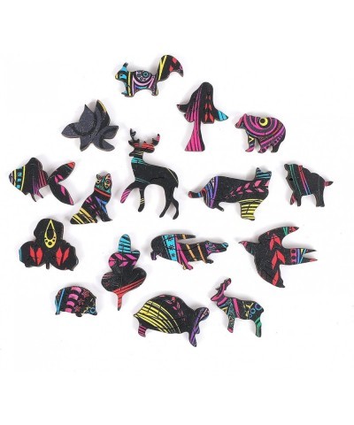 Wooden Jigsaw Puzzle for Adults - Mindful Wolf Design - Family Night or Alone Time - Vivid Colors - Gift Packaging 300 PCS $3...