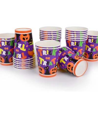 Halloween Party Supplies Witch and Pumpkin Disposable Paper Cups for Halloween Party Trick or Treat Party Decorations 9 oz 50...