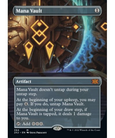 Magic: the Gathering - Mana Vault (394) - Borderless - Double Masters 2022 $90.87 Trading Cards & Accessories