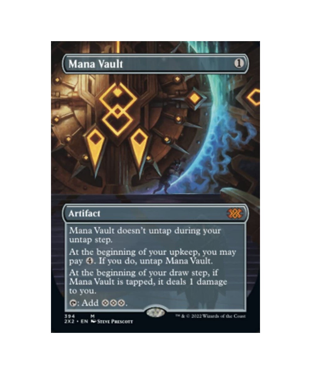 Magic: the Gathering - Mana Vault (394) - Borderless - Double Masters 2022 $90.87 Trading Cards & Accessories