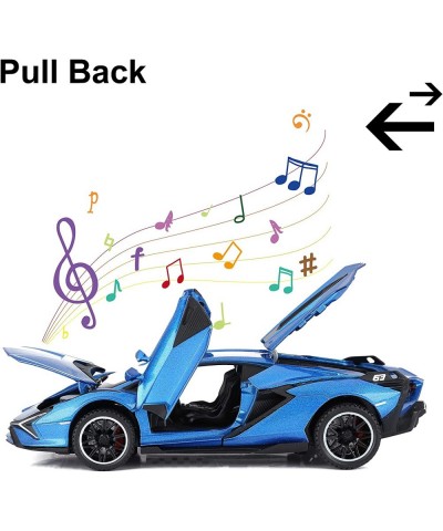 Toy Cars Lambo Sian FKP3 Metal Model Car with Light and Sound Pull Back Toy Car for Boys Age 3 + Year Old (Blue) $29.88 Play ...