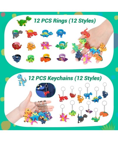 Dinosaur Party Favors for Kids 74 Pieces Dino Themed Party Supplies with Dinosaur Masks Gifts Bags Slap Bracelets Keychains R...