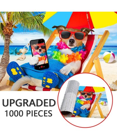 Jigsaw Puzzle 1000 Piece Puzzles for Adults Kids Travel Dog Puzzle Game Toys Gift - Premium 3-Layer Thick Paper Sturdy No Bad...