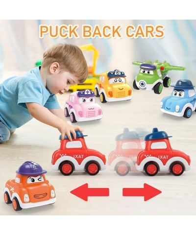 Toddler Pull Back Car Toys for 3 4 5 Years Old Boy Girl 6 Pieces Friction Powered Vehicles Push and Go Mini Car Set with Play...