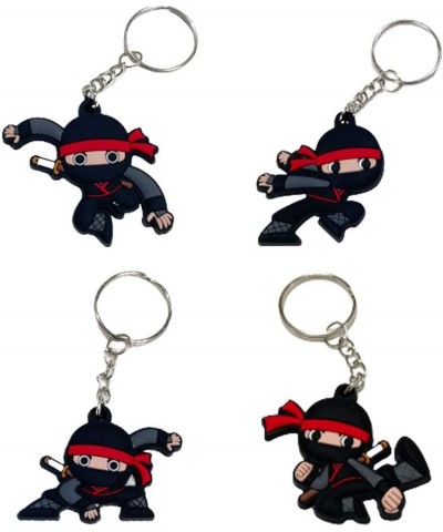 24 Pack Ninja Keychains Key Ring Decoration Ninja Warrior Party Favor Gift Supplies for Kids $18.72 Kids' Party Favor Sets