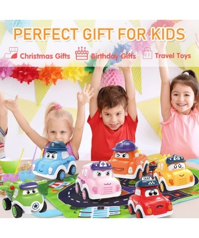 Toddler Pull Back Car Toys for 3 4 5 Years Old Boy Girl 6 Pieces Friction Powered Vehicles Push and Go Mini Car Set with Play...