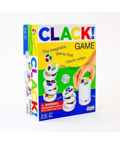 Games AMI18002 CLACK! Kids Magnetic Stacking Game with 36 Magnets Multicolor $24.66 Stacking Games