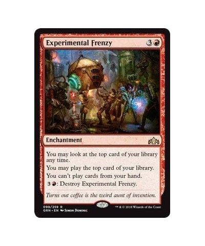 Magic: The Gathering - Experimental Frenzy - Guilds of Ravnica - Rare $10.40 Magic Kits & Accessories