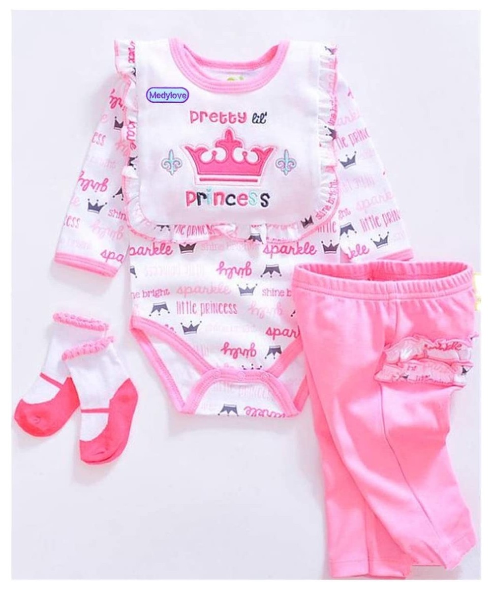 Reborn Baby Doll Princess Romper Clothes Set for 20-22 Inch Reborn Newborn Girl Dolls Bodysuit Reborn Dolls Matching Clothing...