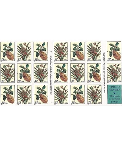 Botanical Prints - Citron and Flowering Pineapple Booklet of Twenty 32 Cent Stamps Scott 3127a $25.59 Collectibles Display & ...