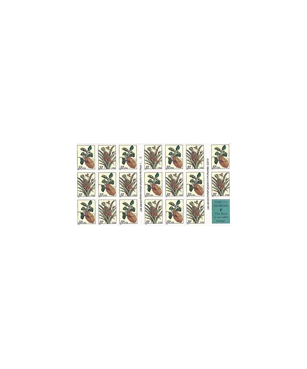 Botanical Prints - Citron and Flowering Pineapple Booklet of Twenty 32 Cent Stamps Scott 3127a $25.59 Collectibles Display & ...