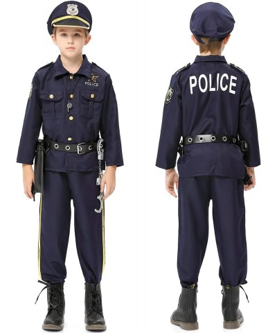 Police Costume for Boys Halloween Police Officer Costume for Kids $39.54 Kids' Costumes