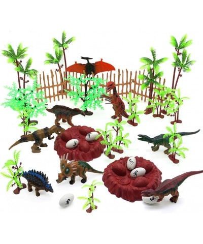 Dinosaurs Cake Decorating Kit Plastic Dinosaurs Figures Trees & Dinosaur Eggs and Egg Nest Dinosaur Figures Toy for Kids $23....