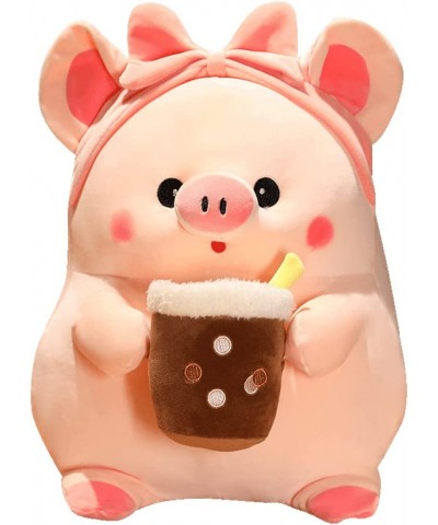 Cute Boba Pig Stuffed Pigglet Toy Adorable Milk Tea Piggy Plush Japanese Anime Pig Plushie Dolls Soft Pig Hugging Body Pillow...