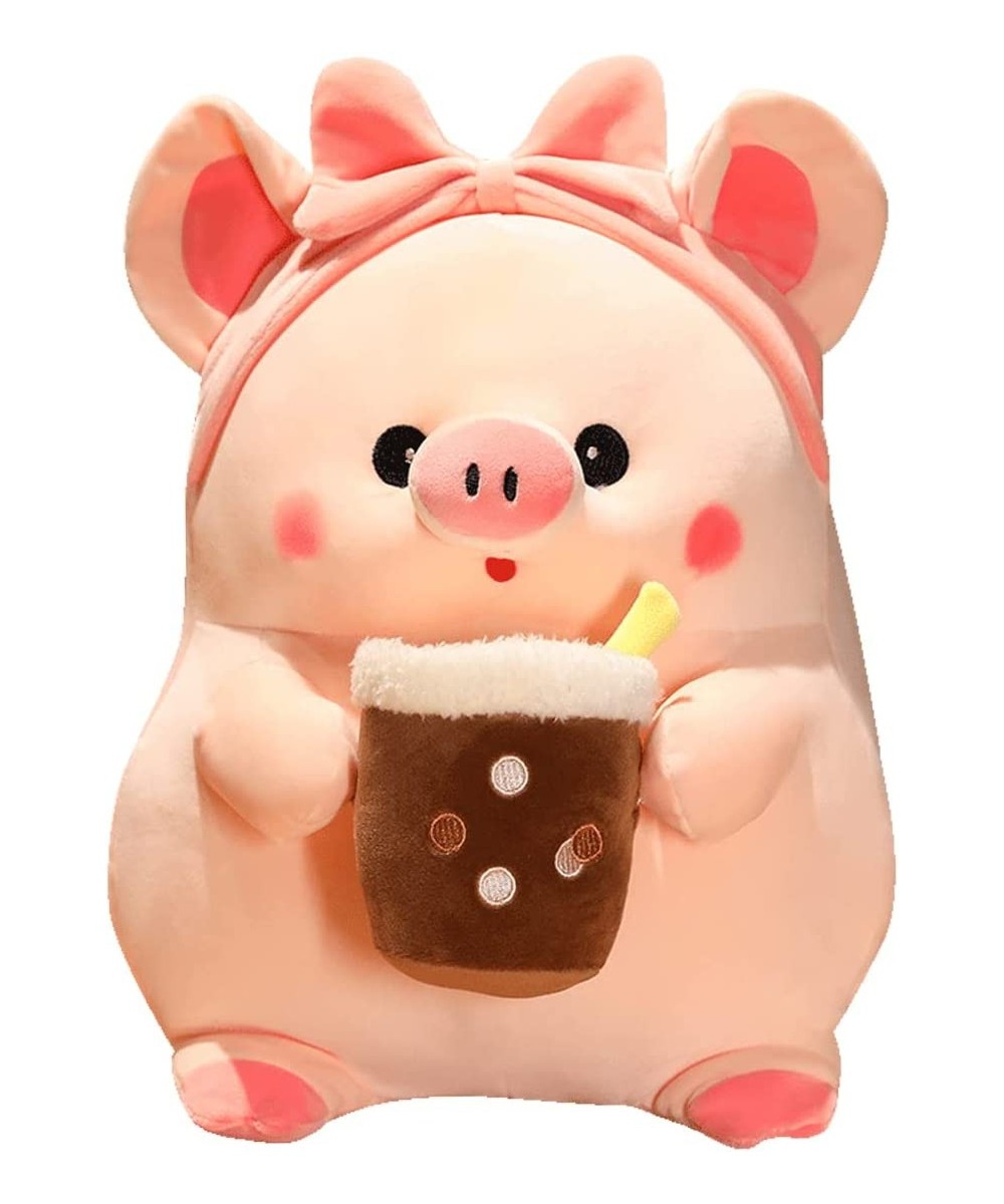 Cute Boba Pig Stuffed Pigglet Toy Adorable Milk Tea Piggy Plush Japanese Anime Pig Plushie Dolls Soft Pig Hugging Body Pillow...