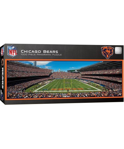 1000 Piece Sports Jigsaw Puzzle - NFL Chicago Bears Endzone View Panoramic - 13"x39 $43.55 Jigsaw Puzzles