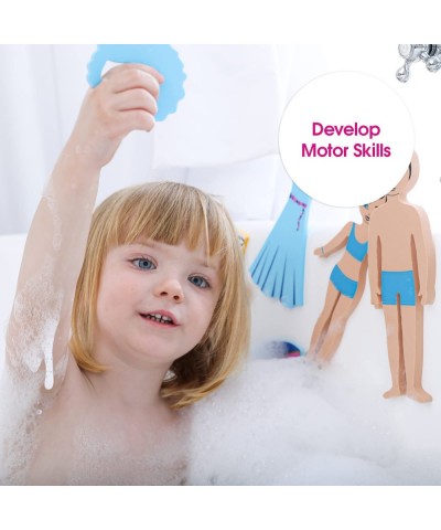 Magic Creations Foam Sticker Imaginative Bath Tub Activity Play Set Fashion Theme $29.57 Bathtub Toys