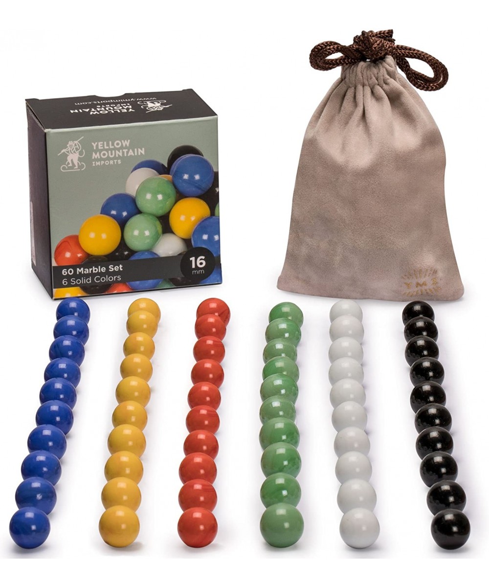 60 Pieces Chinese Checkers Glass Marbles Set with Solid Colors - 16 Millimeters $28.25 Board Games