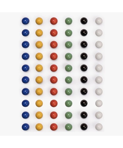 60 Pieces Chinese Checkers Glass Marbles Set with Solid Colors - 16 Millimeters $28.25 Board Games