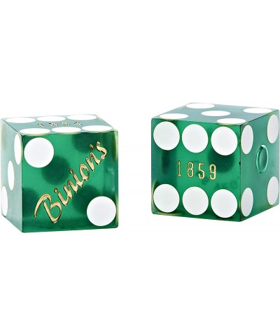 6 Sided Dice Set - Casino Colored Dice Set Used As Las Vegas Craps Dice - Large 19mm - Set of 2 Binions Green Frosted $20.94 ...