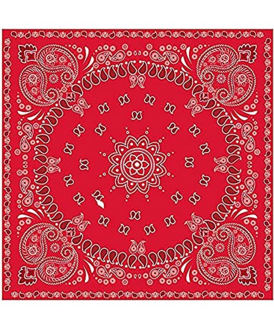 40Pcs Red Bandana Western Party Napkins 3 Ply Red bandanas Paisley Print Lunch Dinner Disposable Paper Napkin Set for Western...