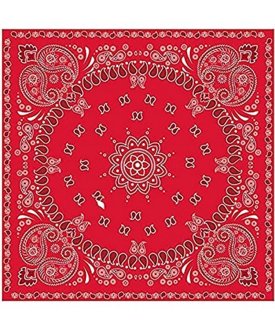 40Pcs Red Bandana Western Party Napkins 3 Ply Red bandanas Paisley Print Lunch Dinner Disposable Paper Napkin Set for Western...