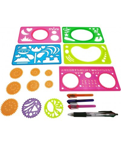 Spin & Spiral Art Station DIY Drawing Crafts 100 Pcs Deluxe Spiral Art Kit with Markers Greeting Cards Suitable for Children ...