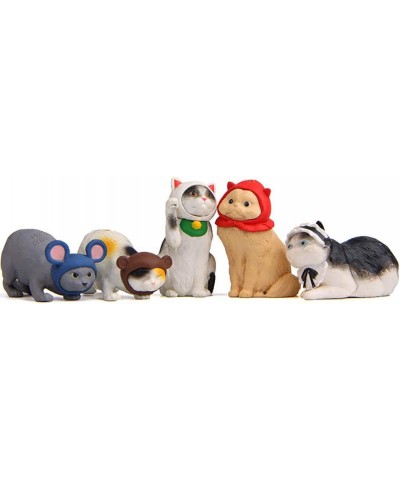 15 Pcs Cute Cat Animal Characters Toy Figure Mniature Cat Collection Figurines Payset Mini Garden Decor Cake Toppers Automobi...