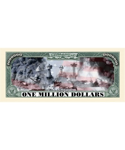 Pearl Harbor Commemorative Million Dollar Bill - (Pack of 5) $15.43 Gags & Practical Joke Toys