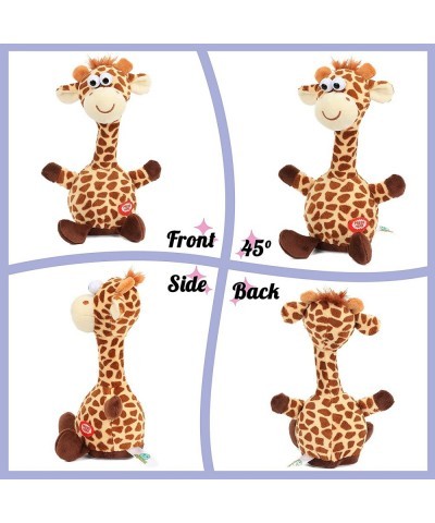 Talking Giraffe Repeats What You Say Shaking Head Electric Interactive Animated Toy Speaking Plush Buddy Birthday Festival fo...