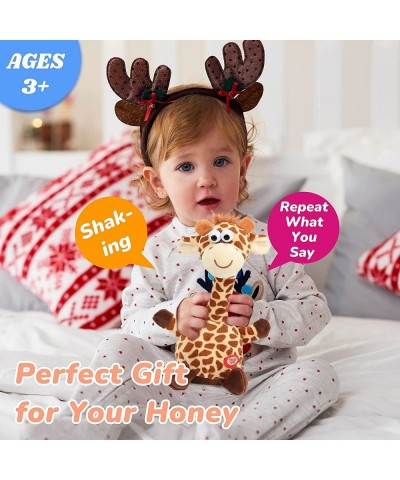 Talking Giraffe Repeats What You Say Shaking Head Electric Interactive Animated Toy Speaking Plush Buddy Birthday Festival fo...