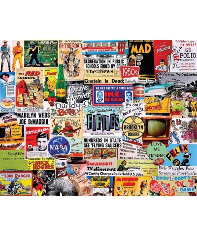 Puzzles Fabulous 50s - 1000 Piece Jigsaw Puzzle $32.92 Jigsaw Puzzles