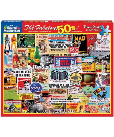 Puzzles Fabulous 50s - 1000 Piece Jigsaw Puzzle $32.92 Jigsaw Puzzles