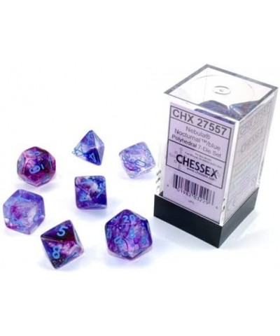 Dice Set: Nebula Luminary - Nocturnal w/Blue (7) $22.24 Game Accessories