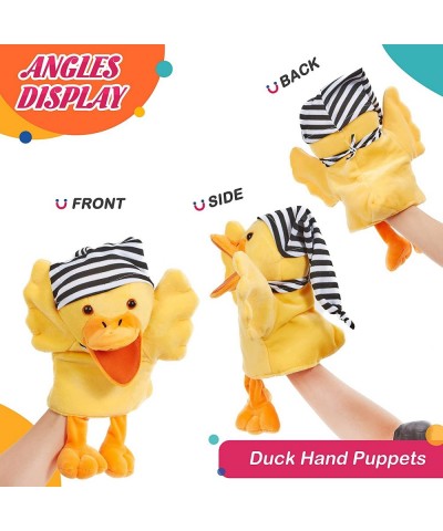 Duck Hand Puppet Vivid Plush Interactive Toy Yellow Hand Puppet with Movable Mouth- Hand Puppets for Kids All Ages 12.5inches...