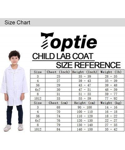 Lab Coat for Kid Children Scientist Role Play Halloween Costume $17.41 Kids' Costumes