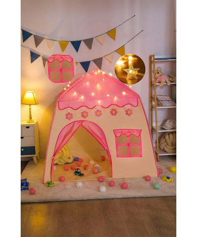 Princess Tent for Girls Girls Play Tent with Star Lights Kids Tents and Playhouses Kids Playhouse Girls Toys Indoor and Outdo...