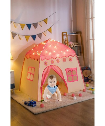 Princess Tent for Girls Girls Play Tent with Star Lights Kids Tents and Playhouses Kids Playhouse Girls Toys Indoor and Outdo...