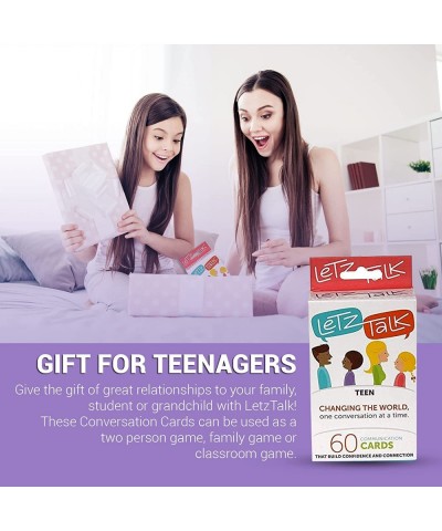 Conversation Cards for Teens - Communication Topics Conversation Starters - Build Confidence & Emotional Intelligence Family ...