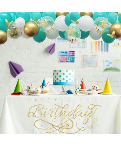 Teal Balloon Garland Kit - 122pcs Teal Balloon Arch Kit with Gold Butterfly Turquoise Balloon Garland Kit for Birthday Gradua...