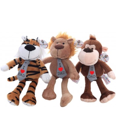 Adorably Plush Stuffed Animal Toy – Wearing Tie with Message On I Love DAD Plush Animal Figure Toys for Kids and Superb Gift ...