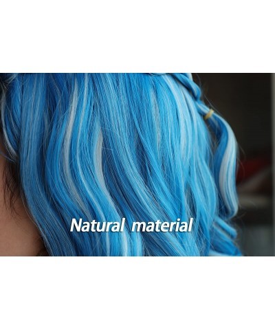 Long Wavy Blue with Silvery White Cosplay Wig $42.30 Kids' Dress-Up Accessories