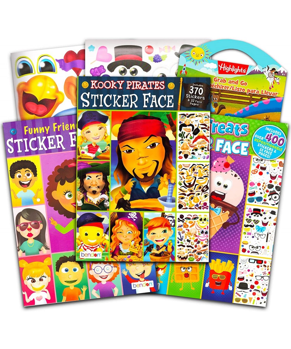 Make a Face Sticker Books for Boys Kids Toddlers -- Set of 3 Jumbo Books with Over 90 Faces and 750 Stickers (Sticker Face Ac...