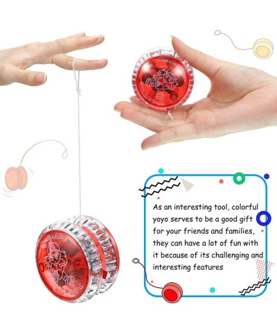 4 Pieces LED Light Beginner String Trick Ball for Kids Plastic Entertaining Responsive Ball for Beginner Party Favors (Random...